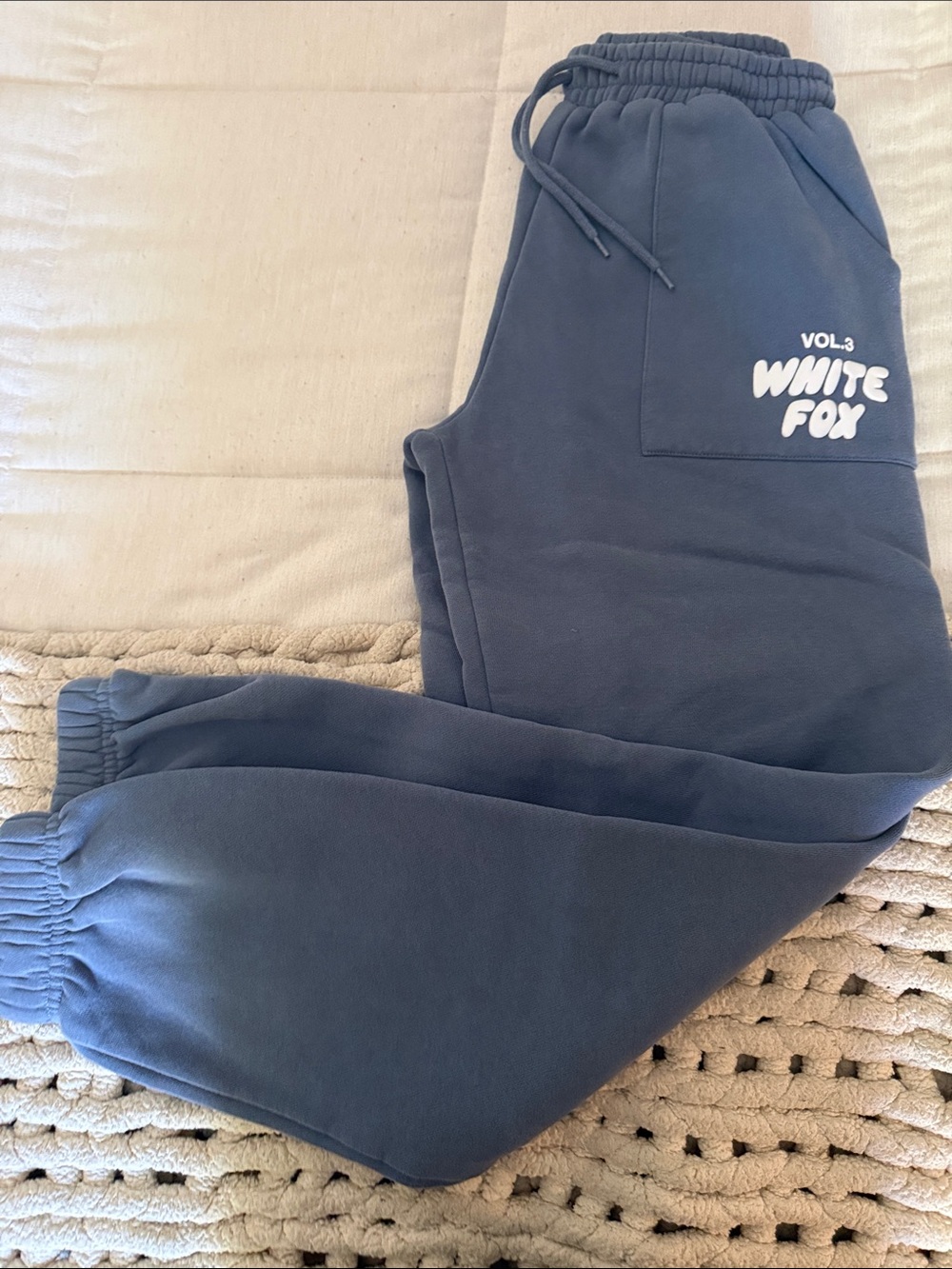 Women’s White Fox Sweatpants
